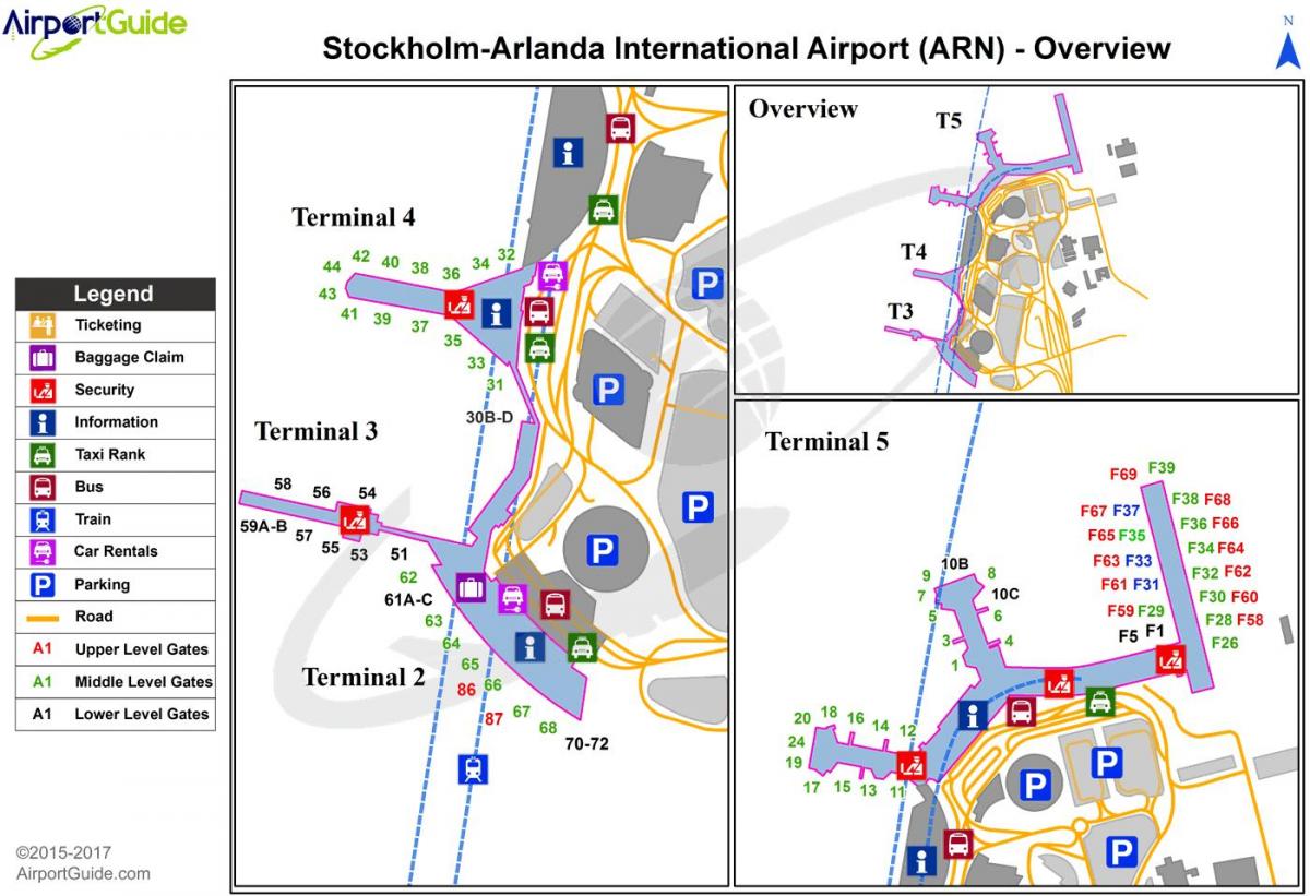 સ્ટોકહોમ arlanda એરપોર્ટ નકશો