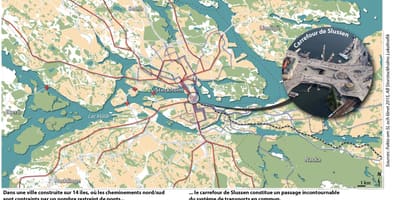 નકશો slussen સ્ટોકહોમ