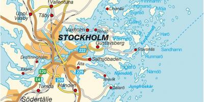 સ્ટોકહોમ સ્વીડન નકશો શહેર